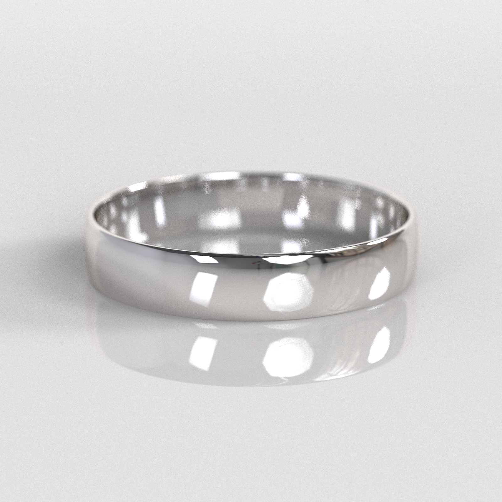 Argolla Media Caña 4mm • 2g - Plata