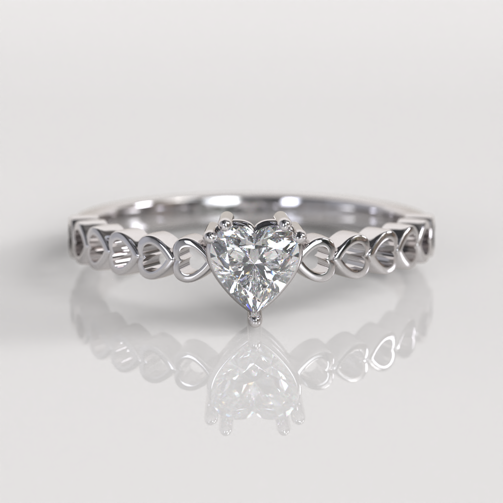Anillo Narah - Oro Blanco 18K