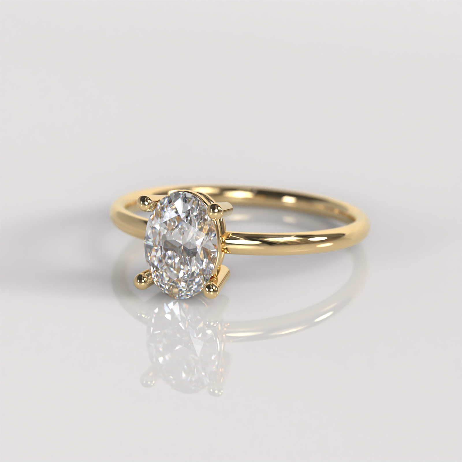 Anillo de Compromiso Danae - Oro Amarillo 18K
