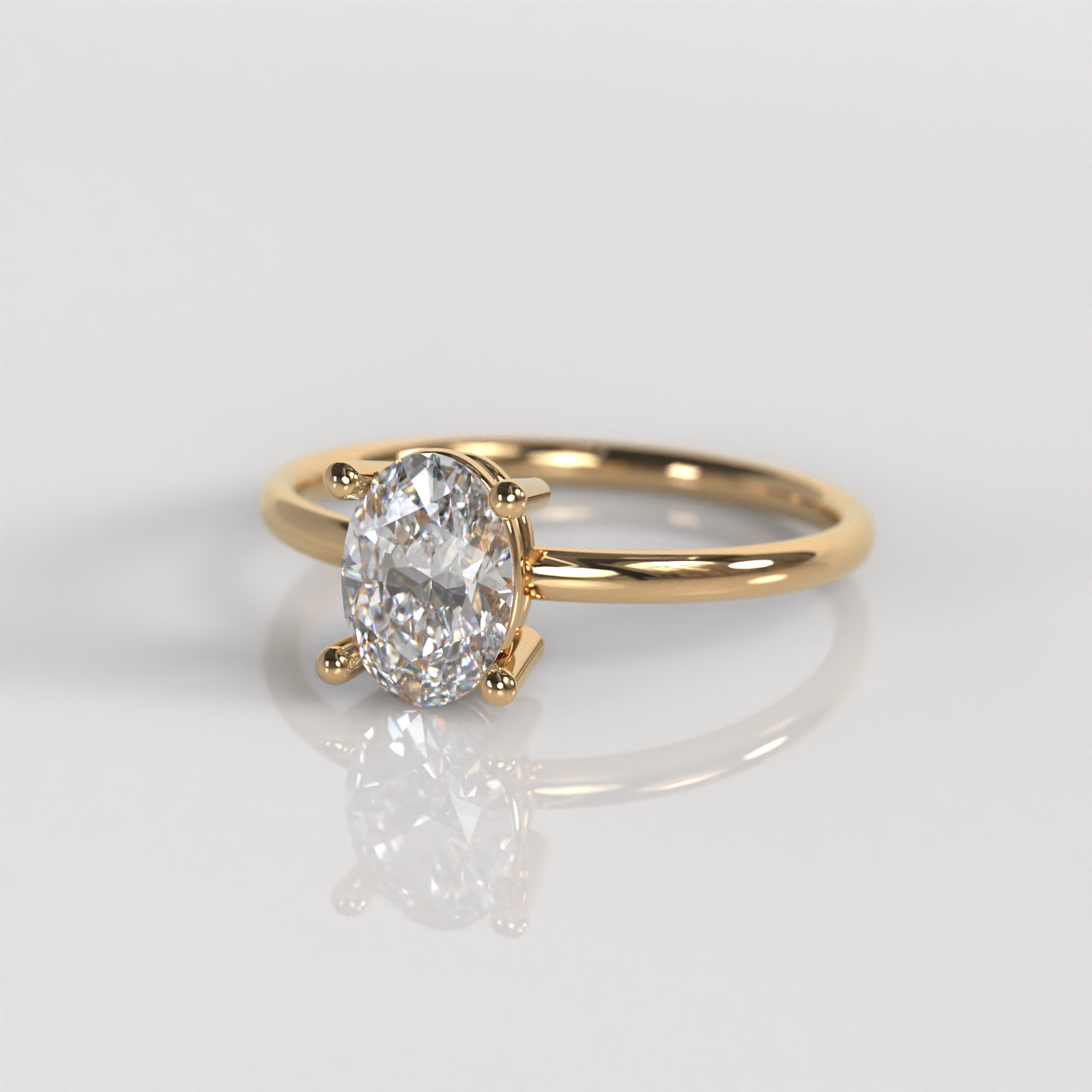 Anillo de Compromiso Danae - Oro Rosado 18K