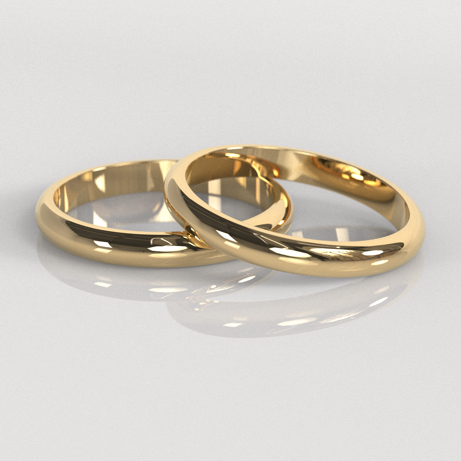 Argollas Inglesas 3mm • 8g - Oro Amarillo 18K