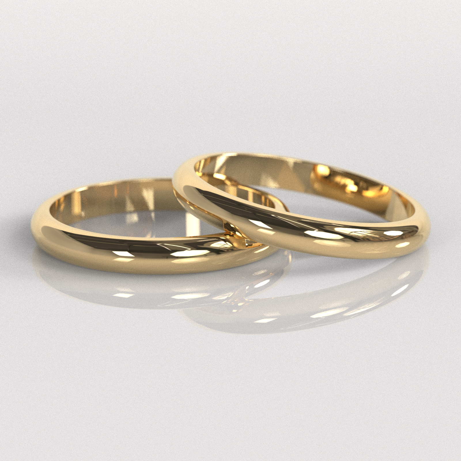 Argollas Inglesas 3mm • 8g - Oro Amarillo 18K