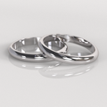 Argollas Inglesas 3mm • 8g - Oro Blanco 18K