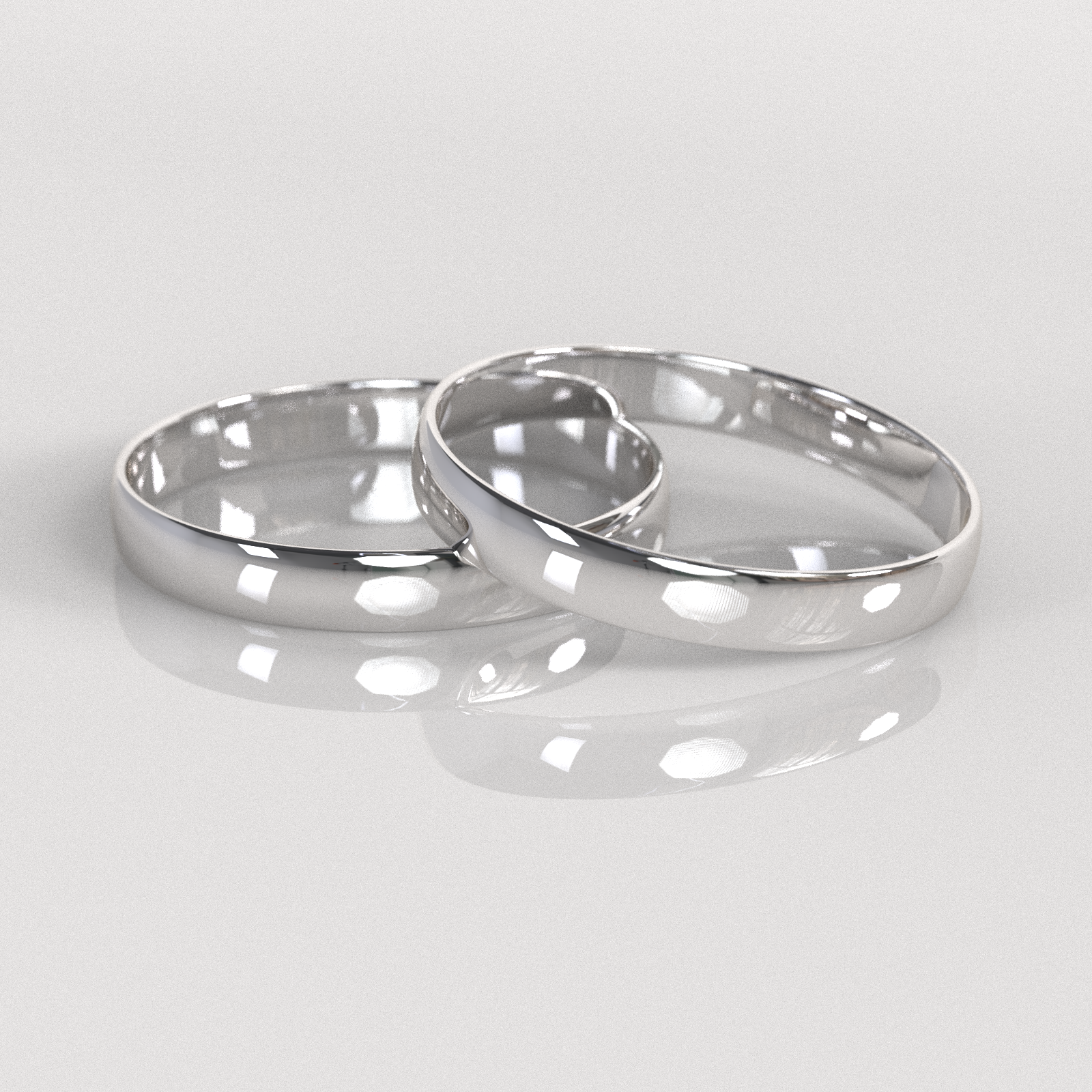 Argollas Media Caña 3mm • 3g - Plata