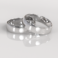 Argollas Media Caña 5mm • 5g - Plata