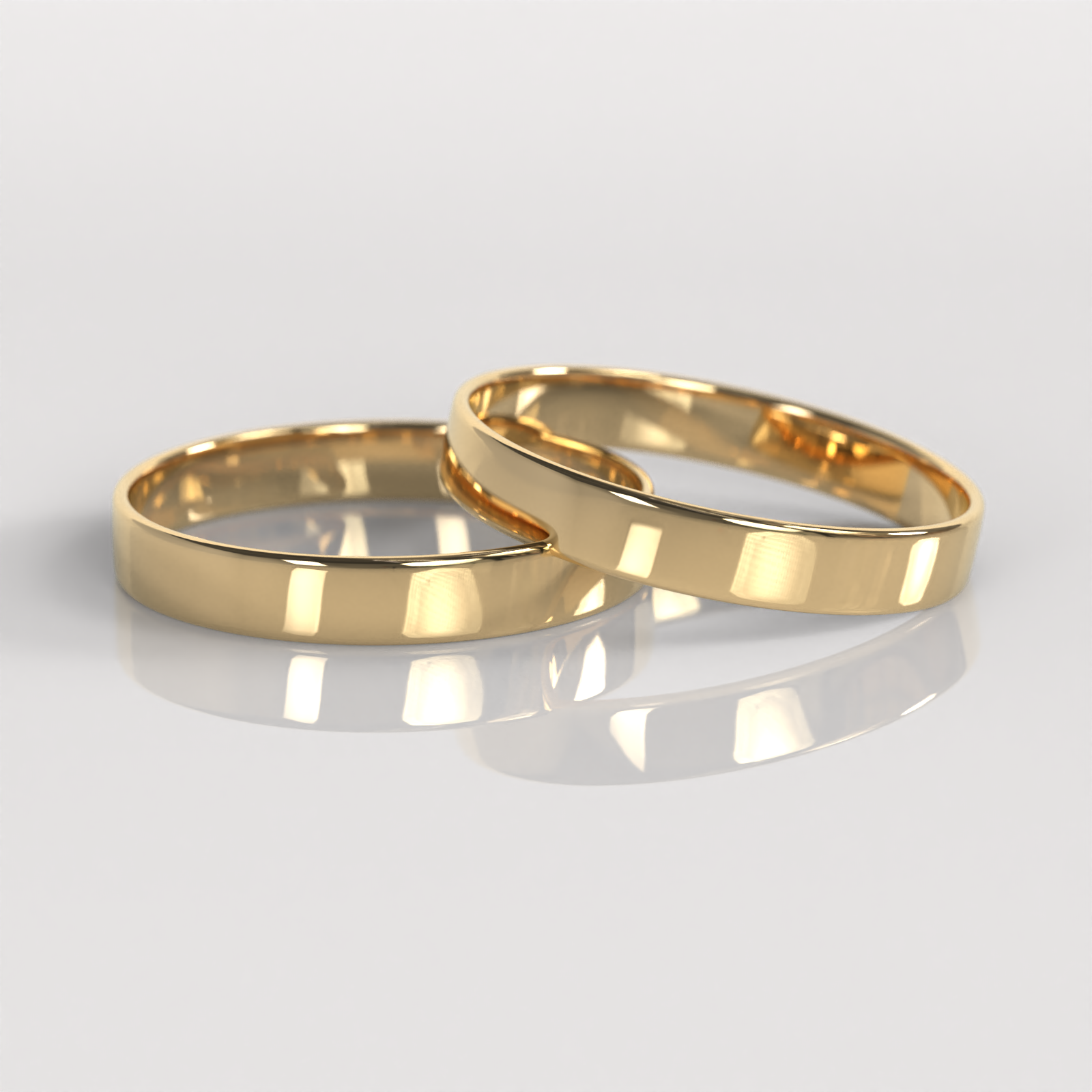 Argollas Tubo 3mm • 3g - Oro Amarillo 18K
