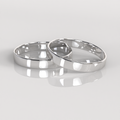 Argollas Tubo 3mm • 3g - Plata