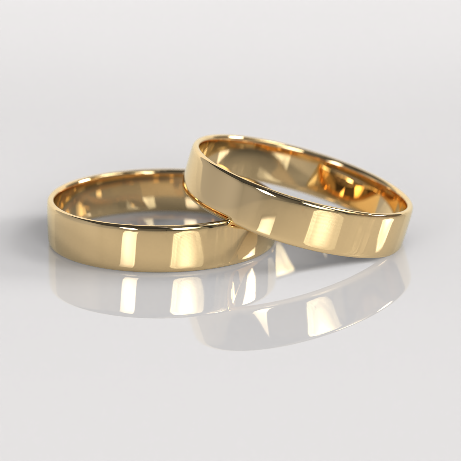 Argollas Tubo 4mm • 4g - Oro Amarillo 18K