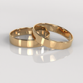 Argollas Tubo 4mm • 4g - Oro Rosado 18K