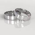 Argollas Tubo 5mm • 5g - Oro Blanco 18K