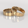 Argollas Tubo 5mm • 5g - Oro Rosado 18K
