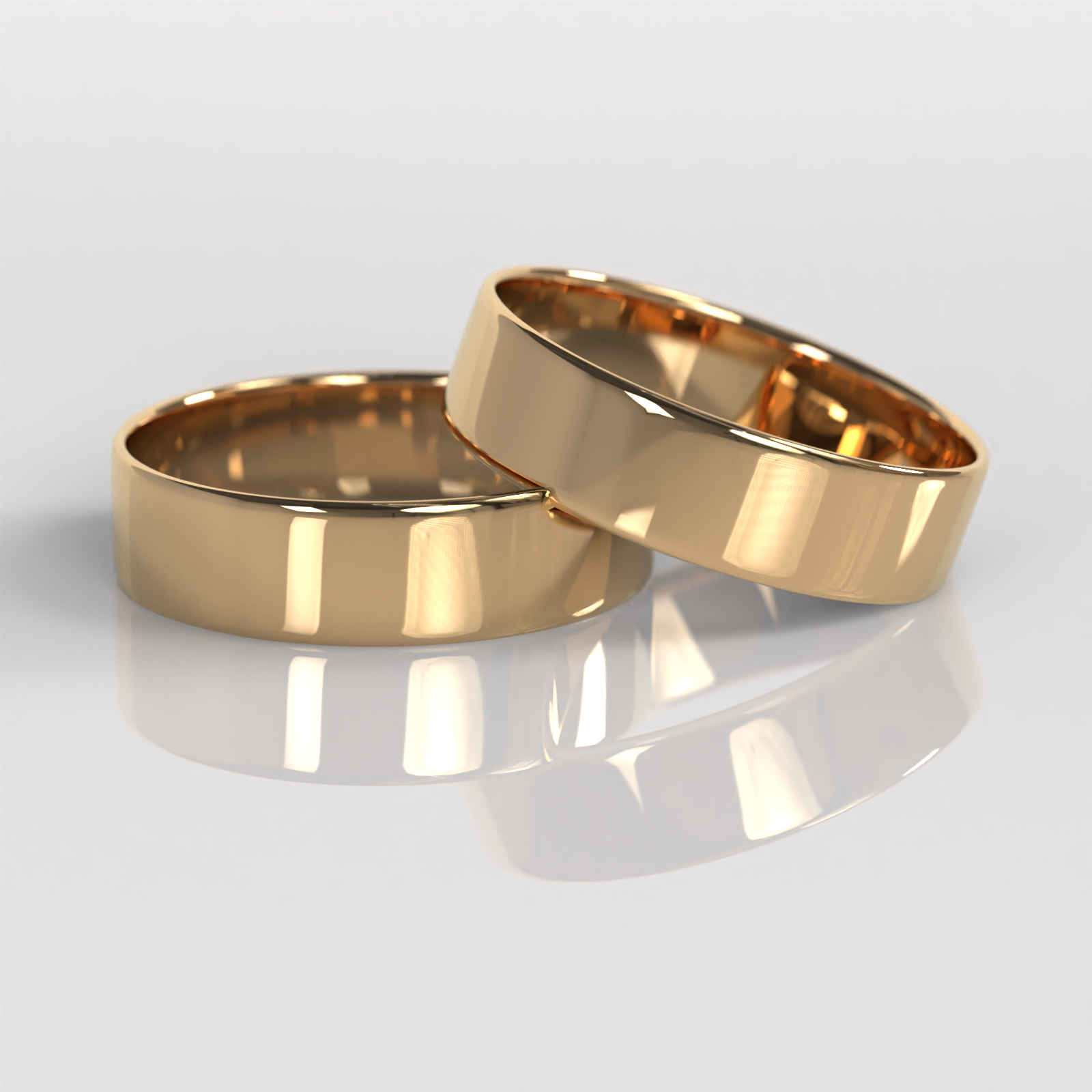Argollas Tubo 5mm • 5g - Oro Rosado 18K