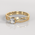 Anillo de Compromiso Tatiana - Oro Amarillo 18K