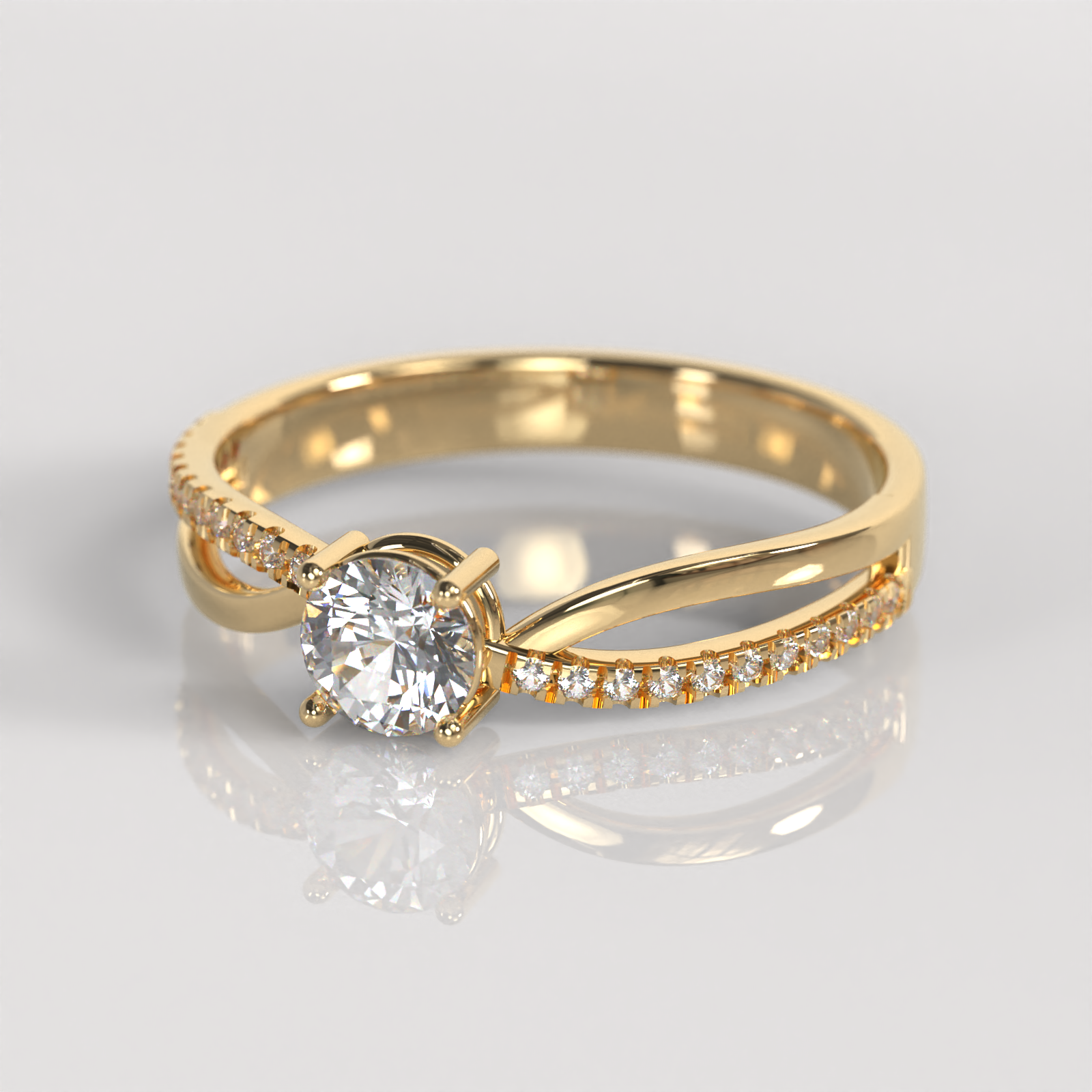 Anillo de Compromiso Tatiana - Oro Amarillo 18K