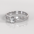 Anillo de Compromiso Tatiana - Oro Blanco 18K