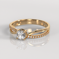 Anillo de Compromiso Tatiana - Oro Rosado 18K