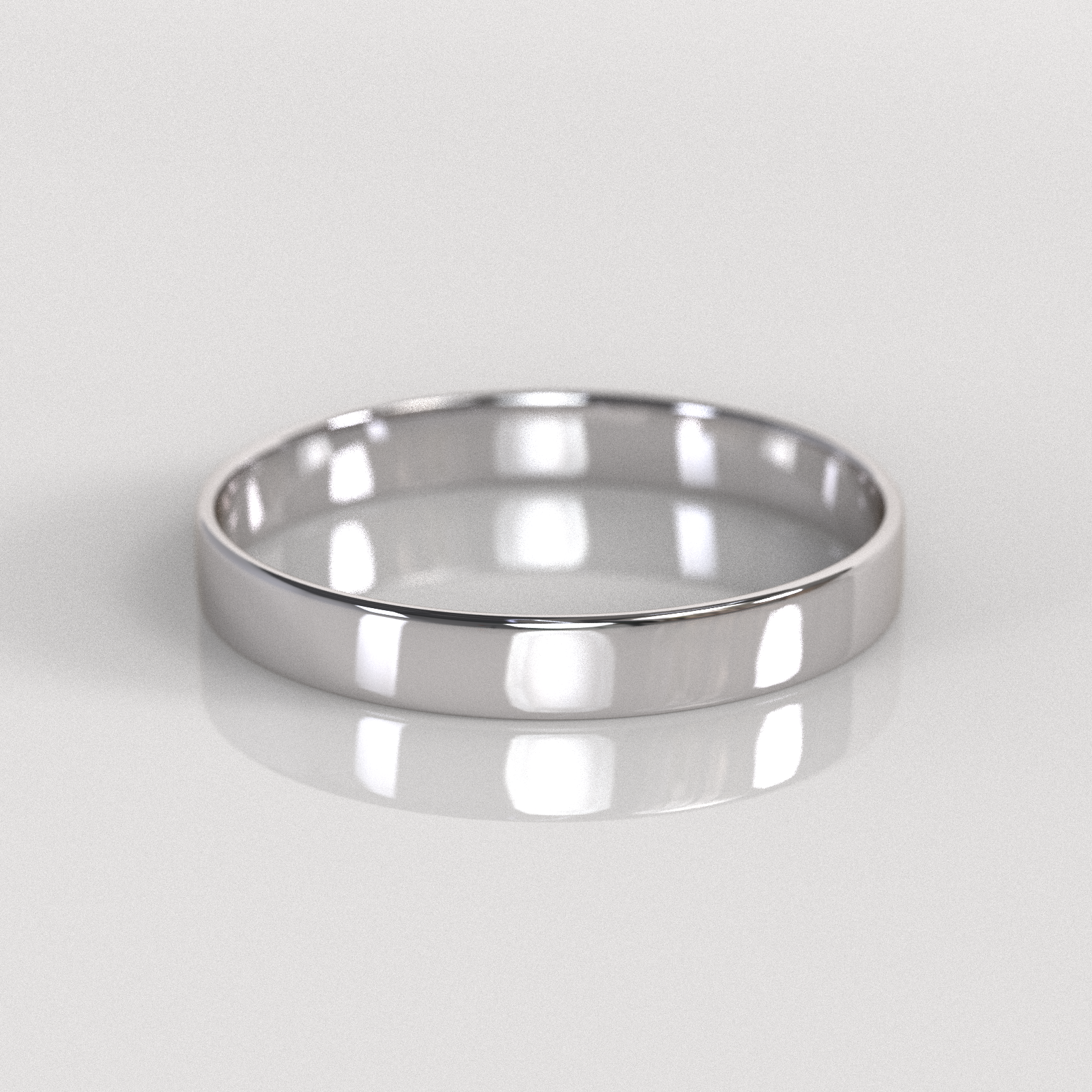 Argolla Tubo 3mm • 1,5g - Oro Blanco 18K