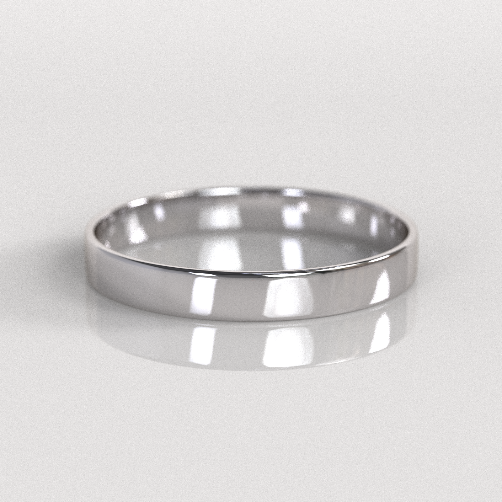 Argolla Tubo 3mm • 1,5g - Oro Blanco 18K