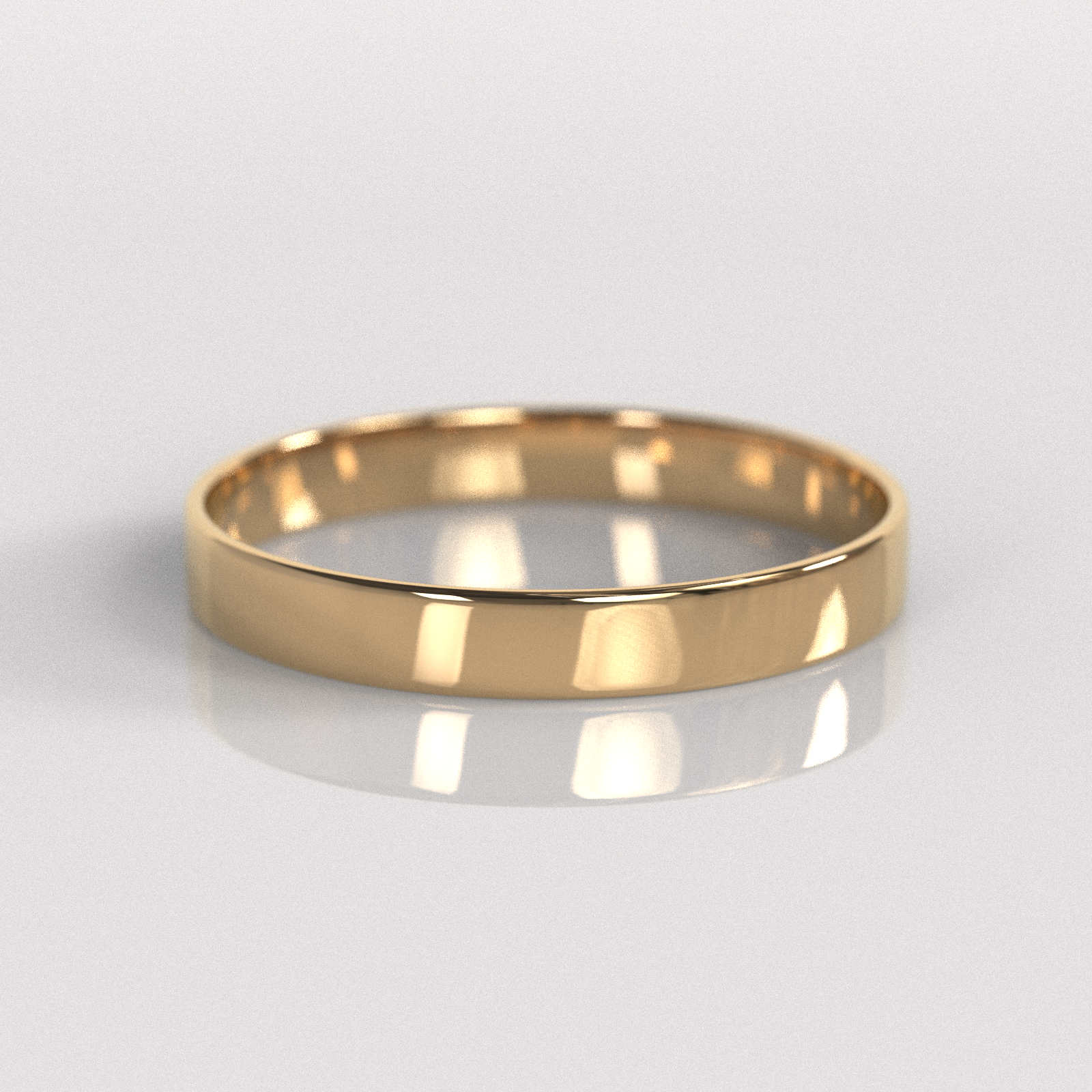 Argolla Tubo 3mm • 1,5g - Oro Rosado 18K