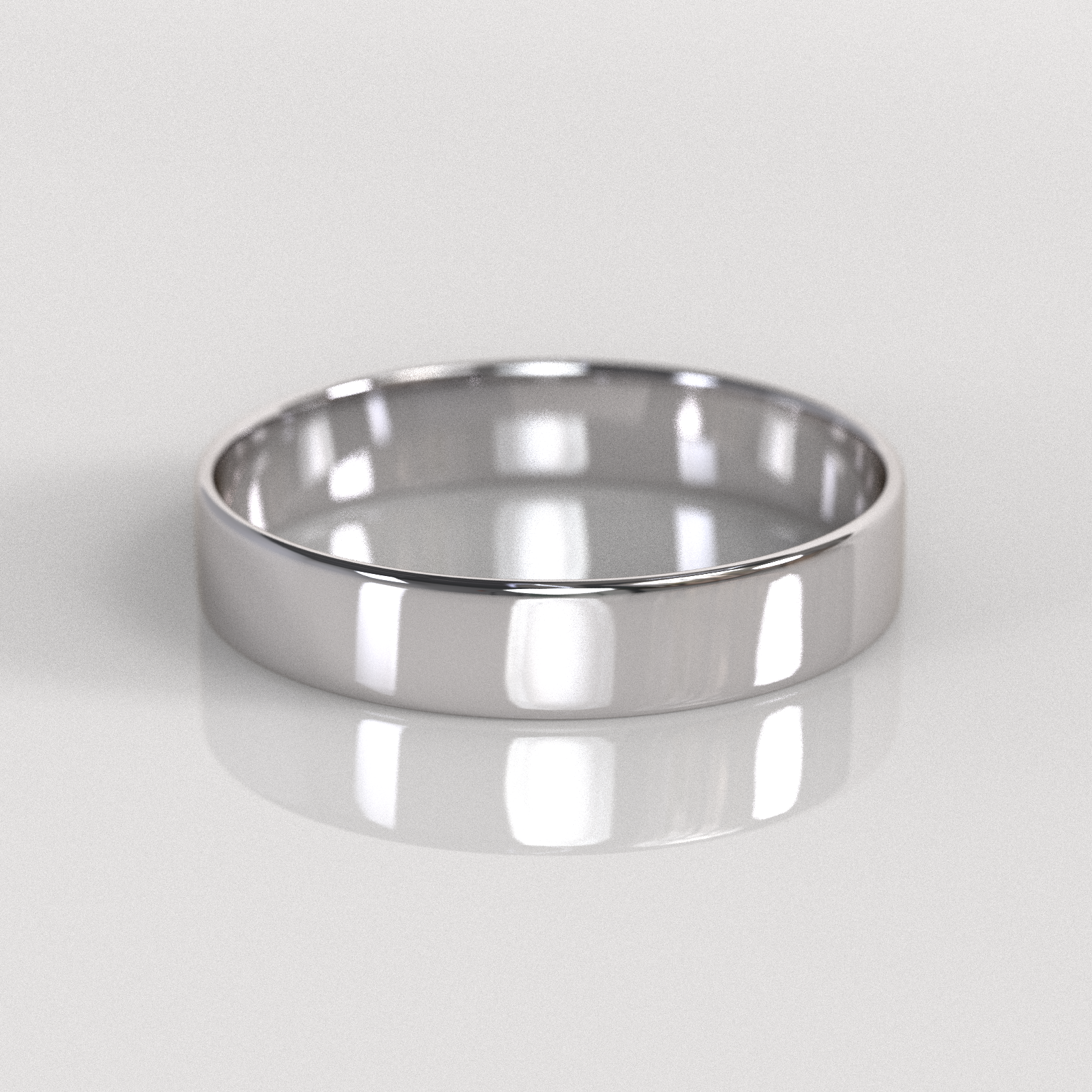 Argolla Tubo 4mm • 2g - Oro Blanco 18K