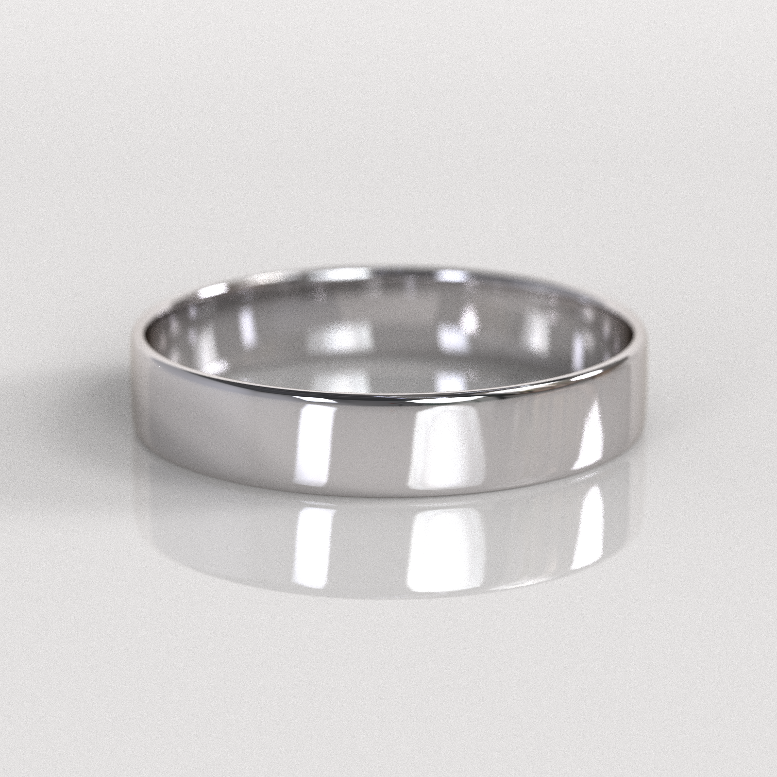 Argolla Tubo 4mm • 2g - Oro Blanco 18K