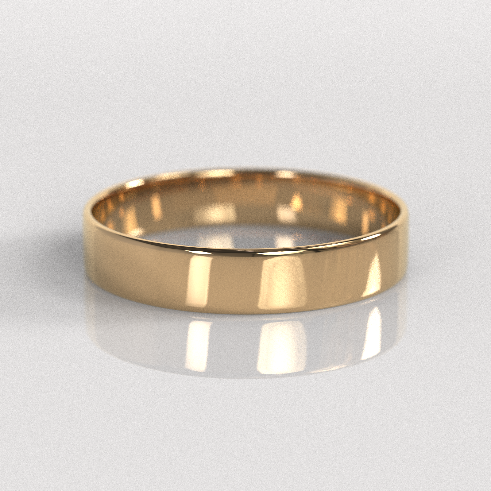 Argolla Tubo 4mm • 2g - Oro Rosado 18K