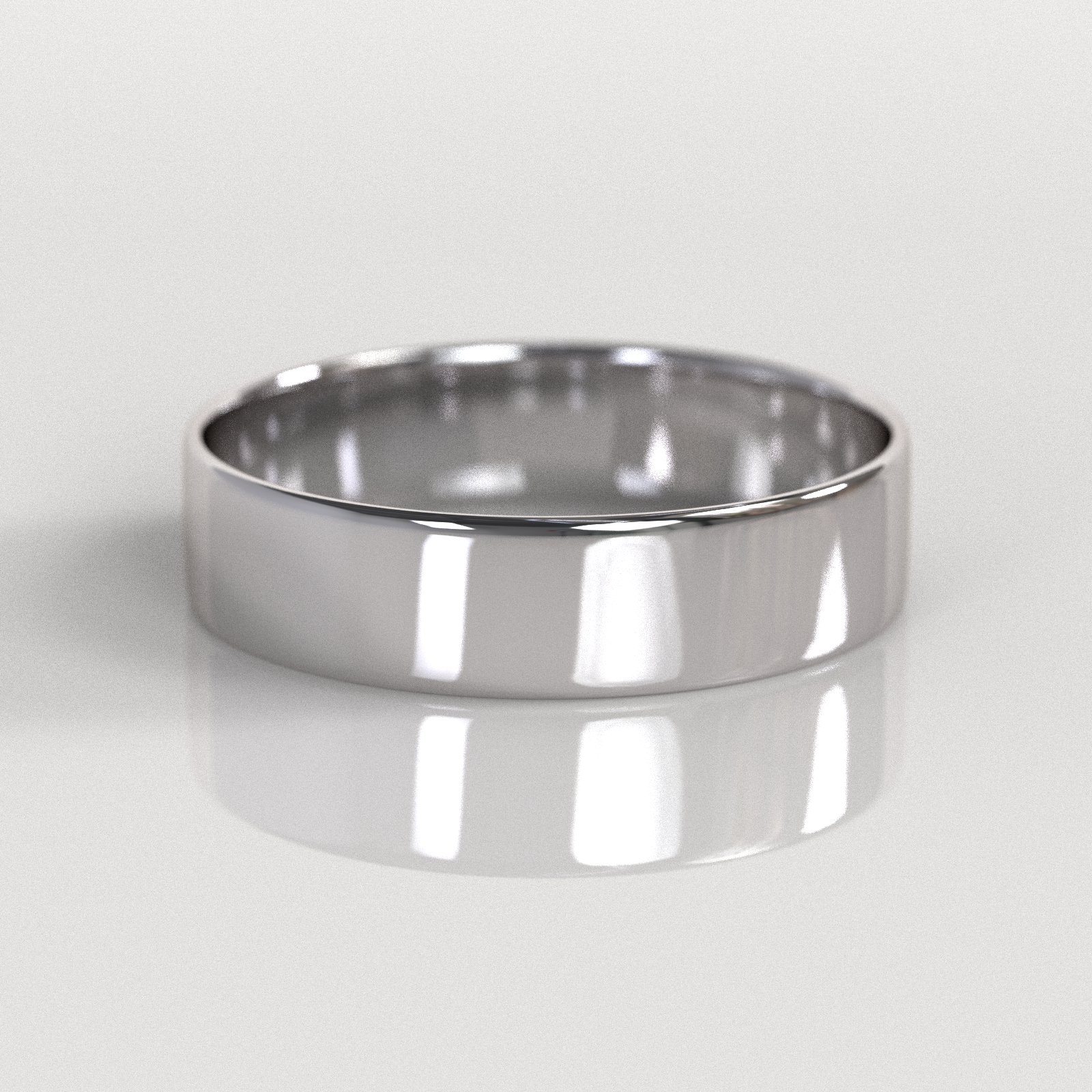 Argolla Tubo 5mm • 2,5g - Oro Blanco 18K