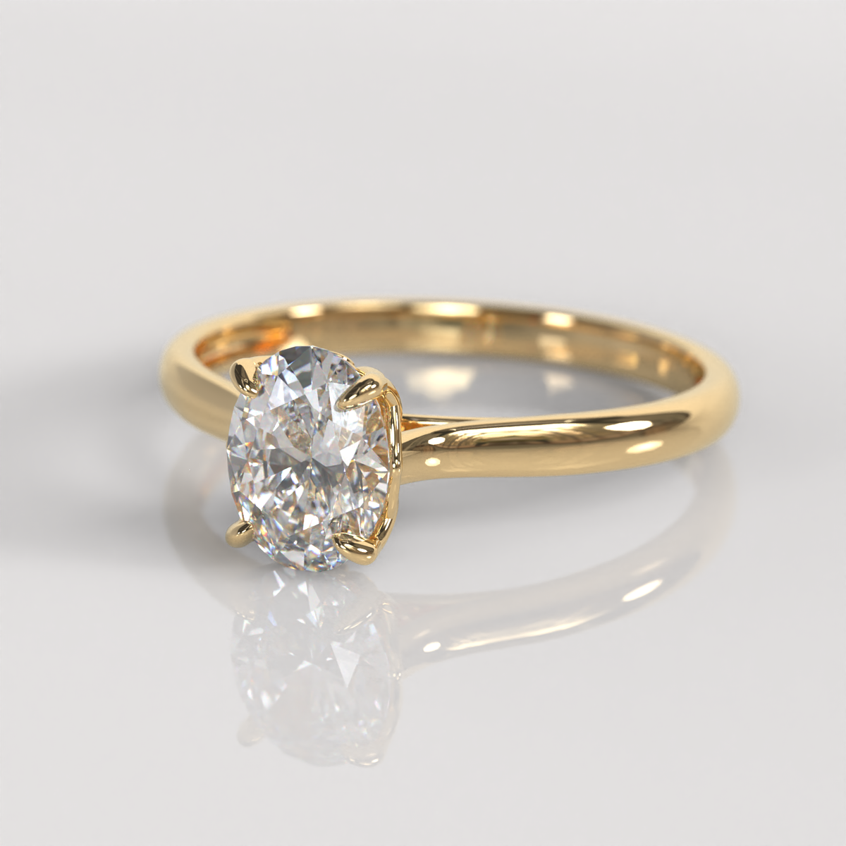 Anillo de Compromiso Blossom - Oro Amarillo 18K