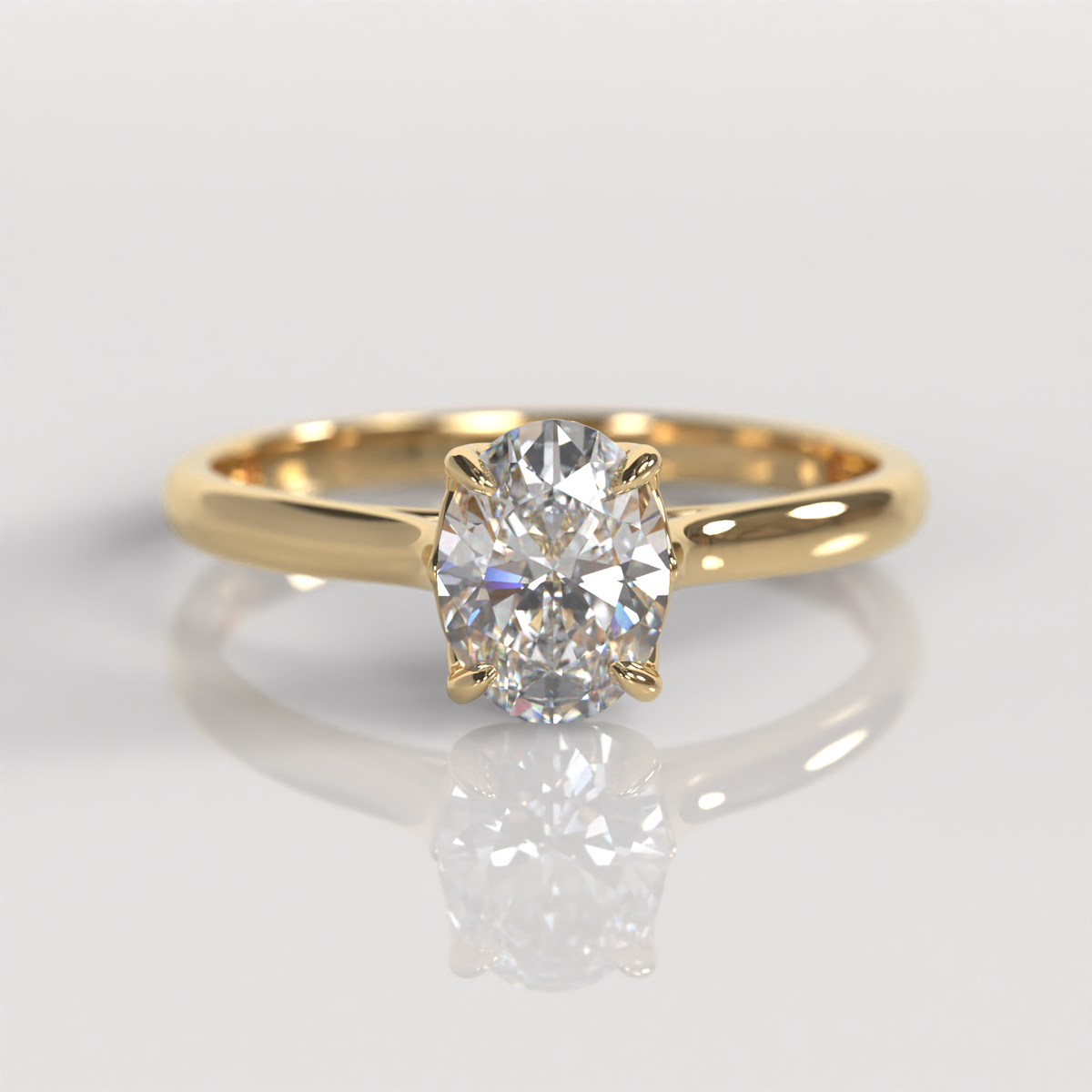 Anillo de Compromiso Blossom - Oro Amarillo 18K