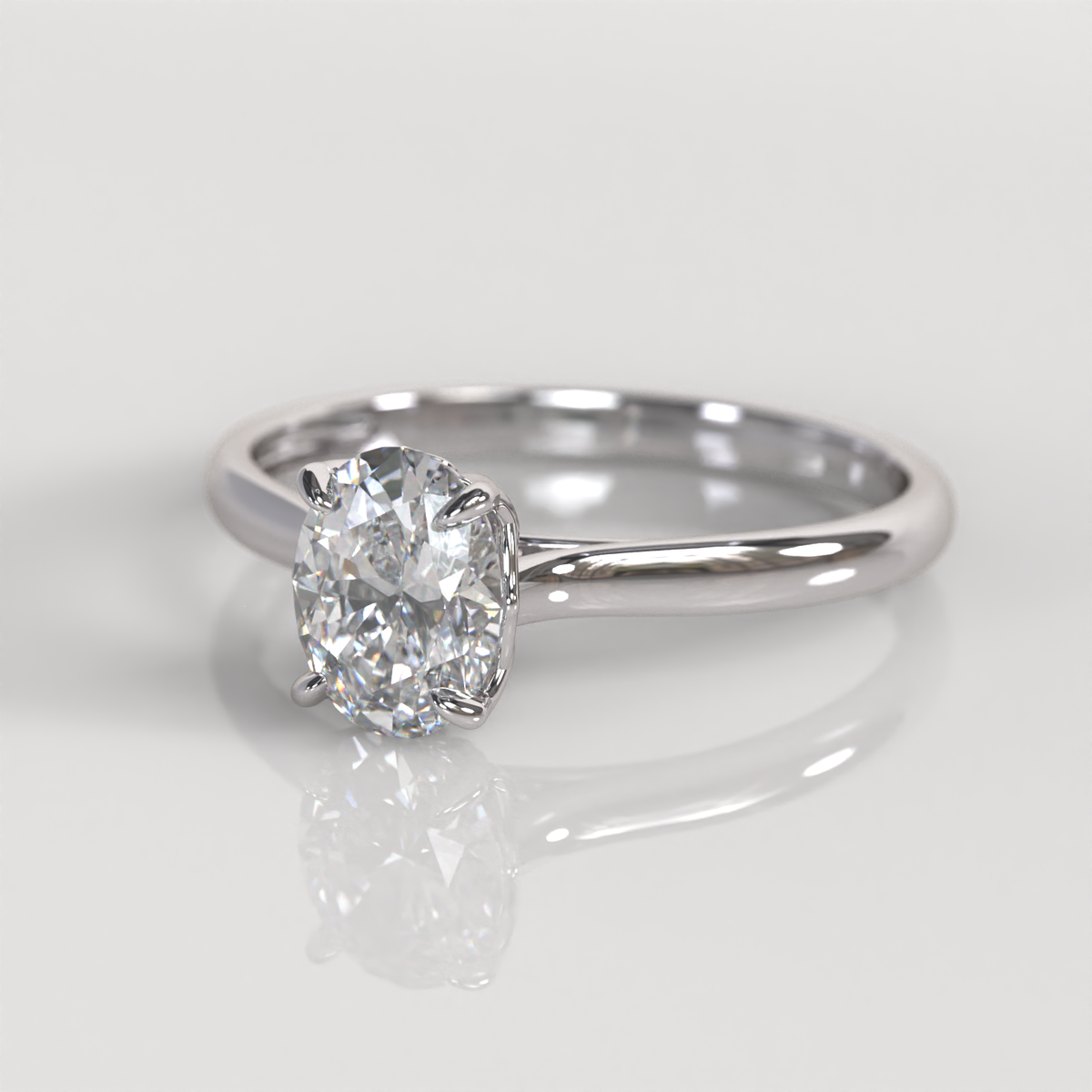 Anillo de Compromiso Blossom - Oro Blanco 18K