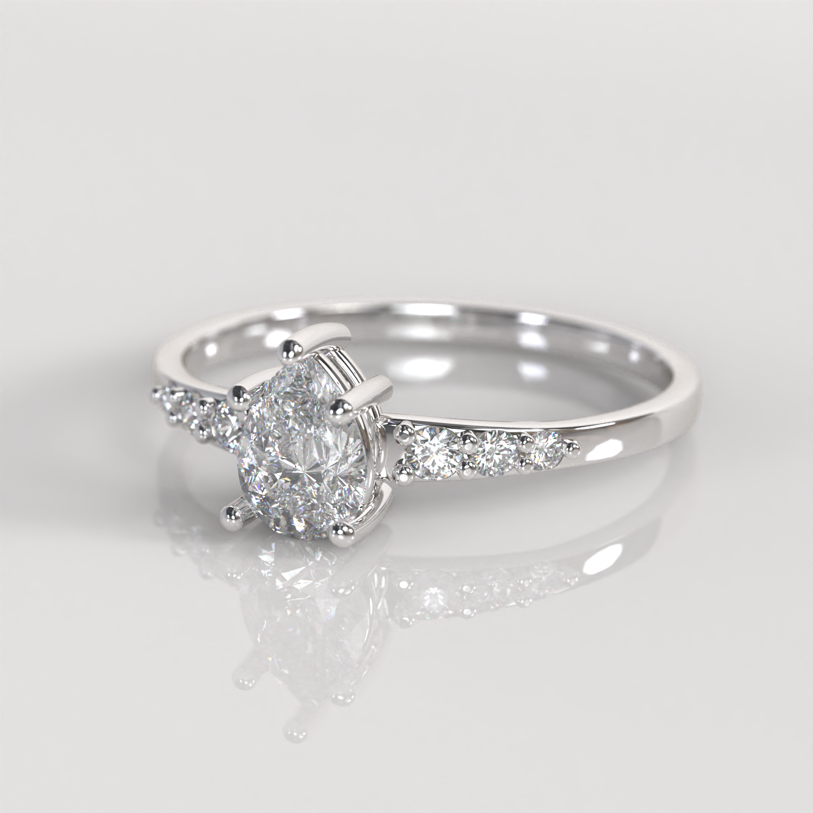 Anillo de Compromiso Leyla - Plata